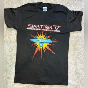 Vintage Star Trek movie The Final Frontier 1989 tee